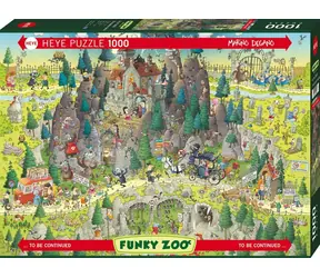 HEYE Puzzle Crazy Zoo: Transsilvanien-Ausstellung / 1000 Teile / 70 × 50 cm