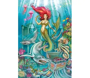MAGNOLIA Puzzle Meerjungfrau / 1000 Teile / 48 x 68 cm