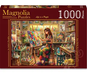 MAGNOLIA Puzzle Künstlerparadies / 1000 Teile / 68 x 48 cm