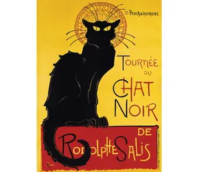 EUROGRAPHICS Puzzle Cabaret Le Chat noir - Poster / 1000 Teile / 48,9 × 67,6 cm