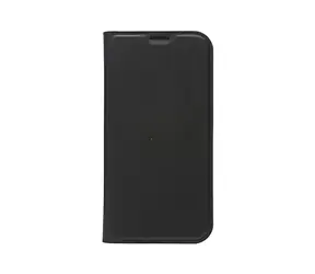 dbramante1928 Flip-Hülle für Samsung Galaxy S21 FE 5G, schwarz / Klapphülle / recyceltes veganes Leder