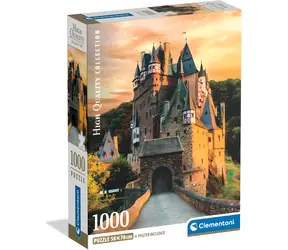 Clementoni Puzzle Goldene Stunde auf Schloss Eltz / 1000 Teile / ab 14 Jahren
