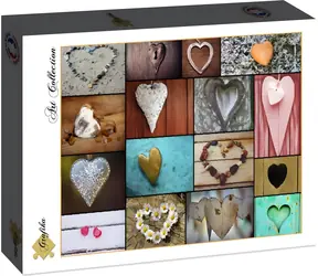 GRAPHICS Collage-Puzzle - Liebe / 1000 Teile / 69 × 47,8 cm