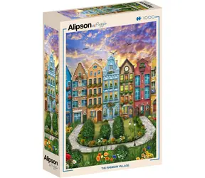 ALIPSON Puzzle Regenbogendorf / 1000 Teile / 47,8 x 69 cm