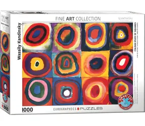 EUROGRAPHICS Puzzle Farbstudie der Quadrate / 1000 Teile / 67,6 × 48,9 cm