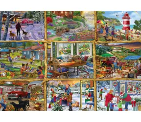ALIPSON Puzzle „Alle Jahreszeiten“ / 1000 Teile / 69 x 47,8 cm