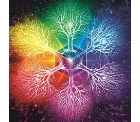MAGNOLIA Puzzle Sieben spirituelle Ebenen / 1023 Teile / 60 x 60 cm