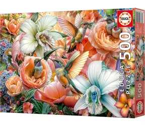 Educa Puzzle Kolibri-Garten / 500 Teile / 48 x 34 cm