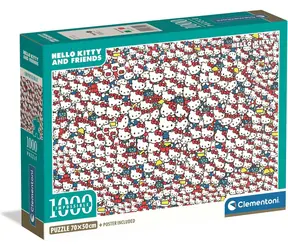 Clementoni Puzzle Impossible Hello Kitty / 1000 Teile / ab 14 Jahren