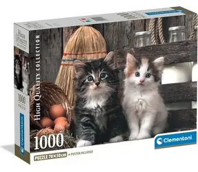 Clementoni Puzzle „Niedliche Kätzchen“ / 1000 Teile / ab 18 Jahren