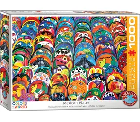 EUROGRAPHICS Puzzle Mexikanische Teller / 1000 Teile / 68 × 48 cm