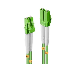 Lindy LWL Patchkabel grün / Optisches Netzwerkkabel / LC/LC / OM5 / 50/125 µm / 10 m