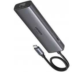 Ugreen CM512 grau / Port-Replikator / USB-C / 1x USB-A 3.2 Gen2 / 2x USB-C 3.2 Gen1