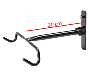 Compass Wandfahrradhalterung / Fahrradhalterung / faltbar / Tragkraft 20 kg / Metall, Gummi