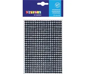 PLAYBOX Klebesteine schwarz / 525 Stück /  5 mm