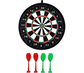 ALLTOYS Klett-Zielscheibe mit 4 Pfeilen /  36 cm / 2 Farben