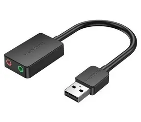 Vention externe Soundkarte USB 2.0 15 cm / Externe Soundkarte / USB 2.0 / 3,5 mm TRS
