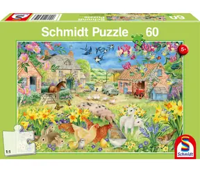 Schmidt Puzzle Mein kleiner Bauernhof / 60 Teile / 36,1 x 24,3 cm