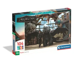 Clementoni Puzzle Drachenzähmen leicht gemacht (25079) / 104 Teile / ab 6 Jahren