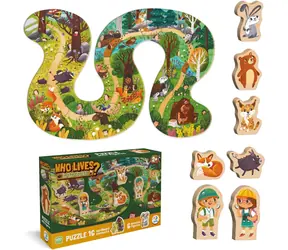 DODO-Puzzle: Wer wohnt im Wald? / 16 Teile