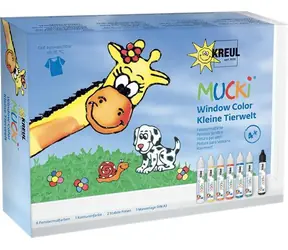KREUL Glasfarben Mucki Fensterfarbe / Tierwelt / 29 ml / ab 4 Jahren