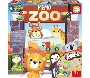 Educa Memo ZOO Spiel / Pexeso / 3 Spielvarianten / 18 Tiere