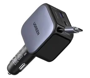 Ugreen 55212B / Kfz-Ladegerät / USB-C / 60 W / ausziehbares Kabel 0,7 m