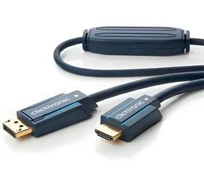 ClickTronic HQ OFC-Kabel DisplayPort - HDMI Typ A / vergoldete Anschlüsse / 3D / MM / 20 m