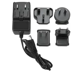 StarTech Netzteil 12V/2A EU/UK/AU schwarz / Netzteil / 24 W / 100-240 V / Austauschbare Stecker EU/UK/AU