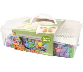 PLAYBOX Hutmosaik Pastell / Mosaik / 250 Teile / 6 Motive / Etui