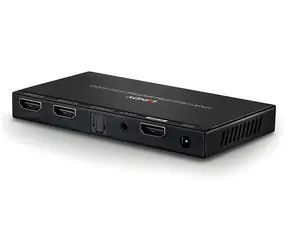 Lindy / HDMI-Splitter 1:2 / HDMI 2.0 18G / 4K 60Hz / Audioausgang / Schwarz