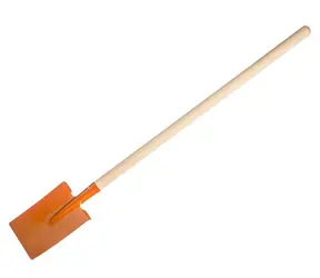 TEDDIES Spaten mit Griff, orange / Gartenspielzeug / Gerade / 82 cm