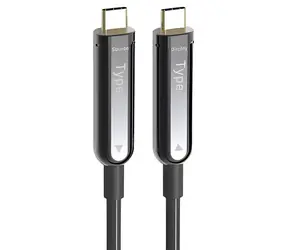 PremiumCord Optisches AOC Videokabel USB-C 10 m / Videokabel / USB-C / 4K 60Hz / Glasfaser