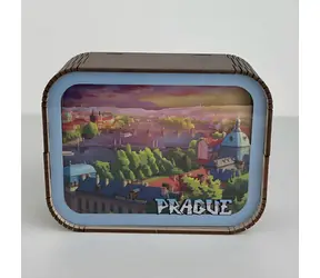 2KIDS TOYS 3D-Holzpuzzle-Lampe Prag - Blick auf die Moldau / LED-Beleuchtung / USB / ab 14 Jahren