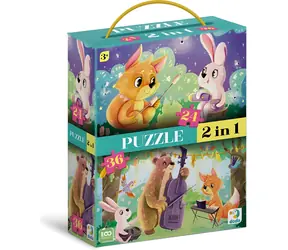 DODO Puzzle Sommerabende 2in1 / 24 und 36 Teile / 27 x 22 cm