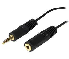 StarTech Audio-Verlängerungskabel 3,5 mm, 3,7 m, schwarz / Audio-Verlängerungskabel / 3,5-mm-Klinkenstecker