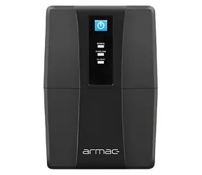 Armac Home Lite HL650F/LEDV2 schwarz / Notstromversorgung / Line-Interactive / 650 VA / 2x Schuko / AVR