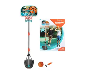 MADE Basketballset / Basketballkorb mit Ständer / höhenverstellbar 126-158 cm / Kunststoff