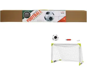 MaDe Fußballtor mit Ball und Pumpe / Fußballtor / 90 × 12 × 8 cm / ab 3 Jahren