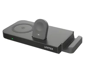 Unitek MagMighty 48W / Kabellose Ladestation / 3x magnetisches Laden / USB-A / USB-C PD