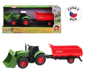 FARM COLLECTION Traktor mit Schwungradanhänger / mit Sound und Licht / 1:32 / 30 cm / ab 3 Jahren