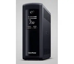 CyberPower Value Pro Serie GreenPower USV schwarz / 1200 VA / 720 W / Schuko-Steckdosen / LCD / USB