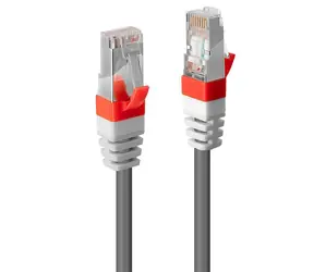 Lindy Cat6A S/FTP PIMF grau 2m / Patchkabel / RJ45-RJ45 / LSZH / 10 Gbit/s