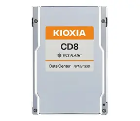 KIOXIA CD8- R 7,68 TB / 2,5" PCIe 4.0 x4 / TLC / R: 7100 MB/s / W: 6000 MB/s / MTBF 2,5 Mio. h / 5 Jahre