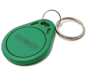 Xtendlan RFID-Schlüsselanhänger für Türstationen, grün / Schlüsselanhänger / 13,56 MHz / mit Nummer