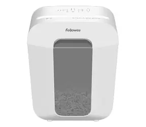 Fellowes Powershred LX50 weiß / Aktenvernichter / Kreuzschnitt 4x37 mm / P-4 / 9 Blatt
