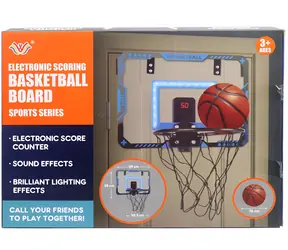 MaDe batteriebetriebener Basketballkorb mit Zähler / Basketballkorb / 39 × 28 × 24,5 cm / ab 3 Jahren