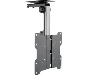 Schwaiger Deckenhalterung für Fernseher, schwarz / TV-Halterung / 17" - 37" / VESA 200x200 / max. 20 kg / neigbar, drehbar