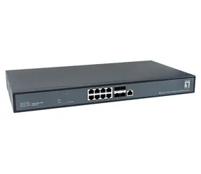 LevelOne XEL-1291 / Switch / 8x 10G RJ45 / 4X 10G SFP+ / Managed L3 / 19"