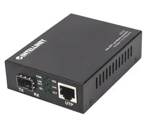 Intellinet 10G Medienkonverter RJ45-SFP+ / Medienkonverter / 1x RJ-45 / 1x SFP+ / 10 Gbit/s / IEEE 802.3u